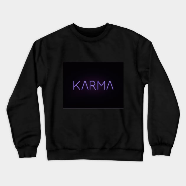 KARMA T Crewneck Sweatshirt by Hayderparker123